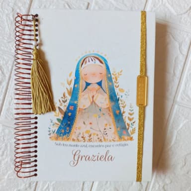 Agenda Católica 2027 com Evangelho Transcrito 1 Dia por Página Nossa Senhora das Graças Cute