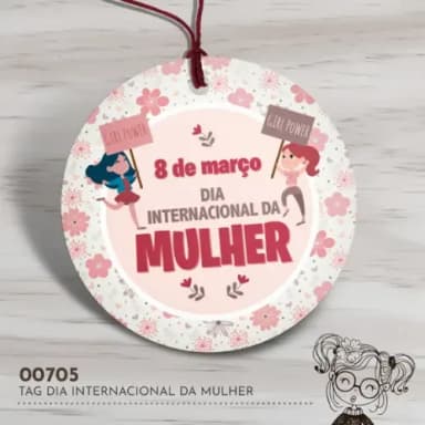 Tag Redonda Dia Internacional da Mulher - 00705