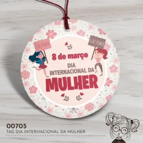 Tag Redonda Dia Internacional da Mulher - 00705