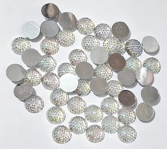 Chaton Fruta Cor Decorado 10mm Pacotes com 50 Unidades