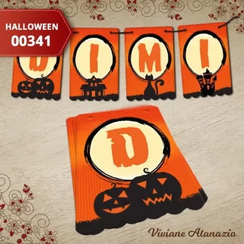 Bandeirola Halloween - 00341