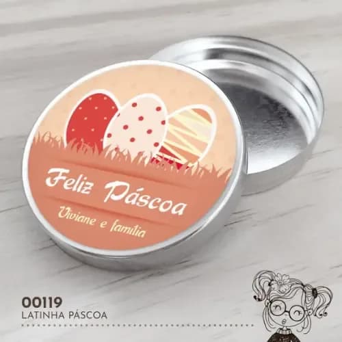 Latinha Adesivada Páscoa - 00119