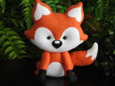 Raposa em Feltro - Mini Lembrança