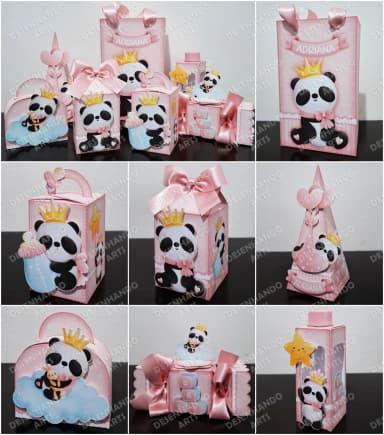 ARQUIVO DE CORTE PANDA BABY MENINA