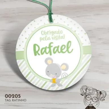 Tag Redonda Ratinho - 00205