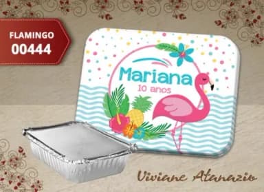 Adesivo Marmitinha Flamingo - 00444