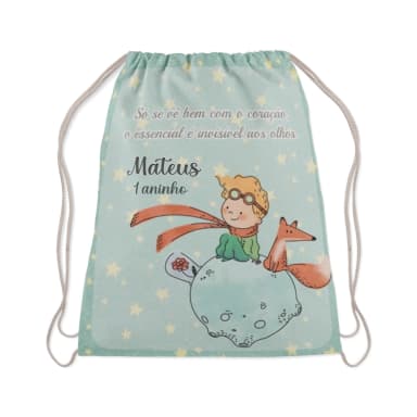 Mochilinha Personalizada do Pequeno Principe