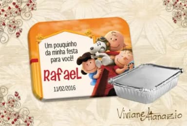 Adesivo Marmitinha Snoopy - 00322