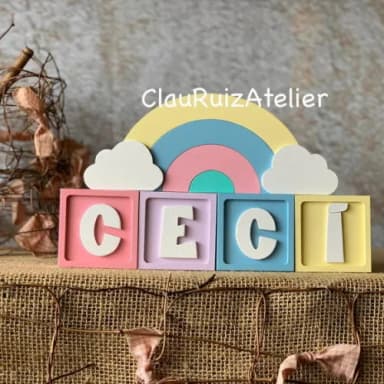 Candy Colors - Cubos 6x6cm Ts + Arco Íris.