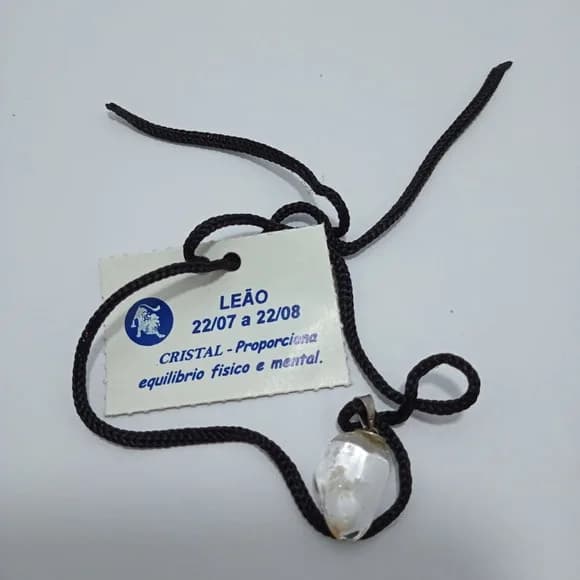 Cordao de Signo Leao com Pedra