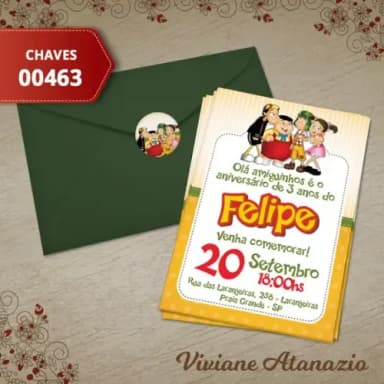 Convite Turma do Chaves - 00463