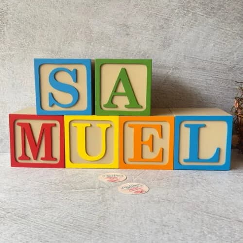 Cubos 10x10cm Ts Decoração de Festa Infantil Quarto de Bebê