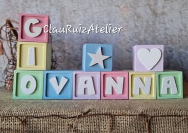 CANDY COLORS - Cubos 6x6cm ESTRELA CORAÇÃO