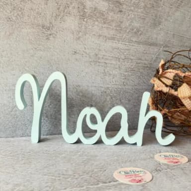 Linha Cursiva -letras Decorativas em mdf Quarto de Bebê