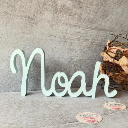 Linha Cursiva -letras Decorativas em mdf Quarto de Bebê