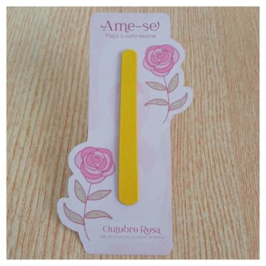 Card com Mini Lixa Outubro Rosa