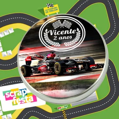 Latinhas Personalizadas Festa Corrida Fórmula 1