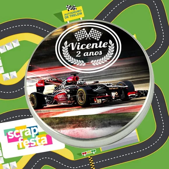 Latinhas Personalizadas Festa Corrida Fórmula 1