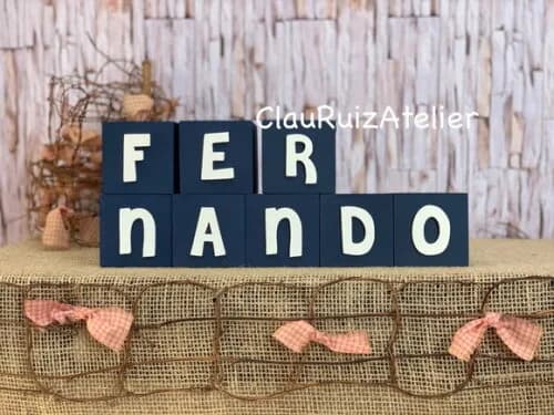 Cubos 6x6cm Linha Cute - Decoração Bebê