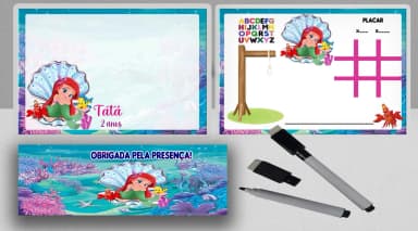 Lousa Magica Infantil personalizada da Sereia Ariel