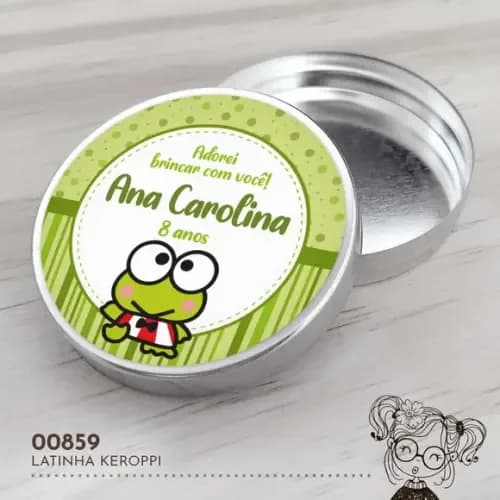 Latinha Adesivada Keroppi - 00859