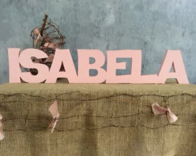 Letras Decorativas - nome em MDF linha GGG