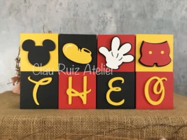 Cubos Decorativos DISNEY 8x8cm
