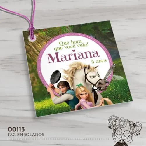 Tag Quadrada Enrolados -00113