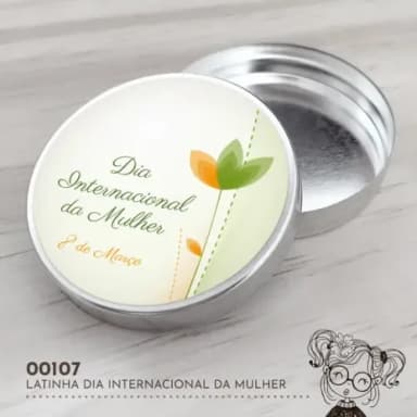 Latinha Adesivada Dia Internacional da Mulher - 00107