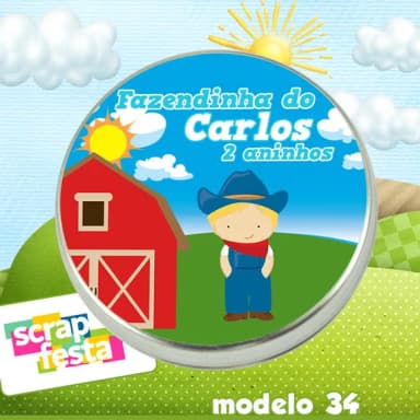 Latinhas Personalizadas Festa Fazendinha