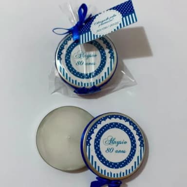 Lembrança 80 anos Vela Aromática
