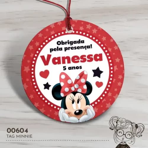 Tag Redonda Minnie - 00604
