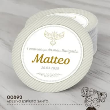 Adesivo Redondo Espírito Santo - 00892