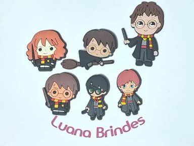 Apliques Harry Potter Emborrachado Pacote com 6 Unidade