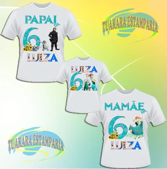 Kit 3 Camisetas - Frozen Fever