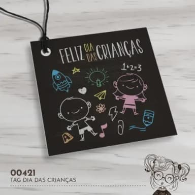 Tag Quadrada Dia das Crianças - 00421