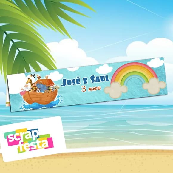 Lapela/solapa Personalizada Festa Arca de Noé