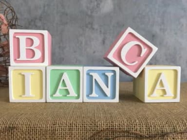Candy Colors - Decoração Bebê - Cubos 6x6cm Ts