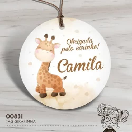 Tag Redonda Girafinha - 00831