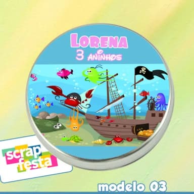 Latinhas Personalizadas Fundo do Mar