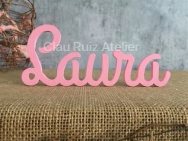 Letras Decorativas - nome em MDF Linha Cursiva