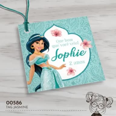 Tag Quadrada Jasmine - 00586