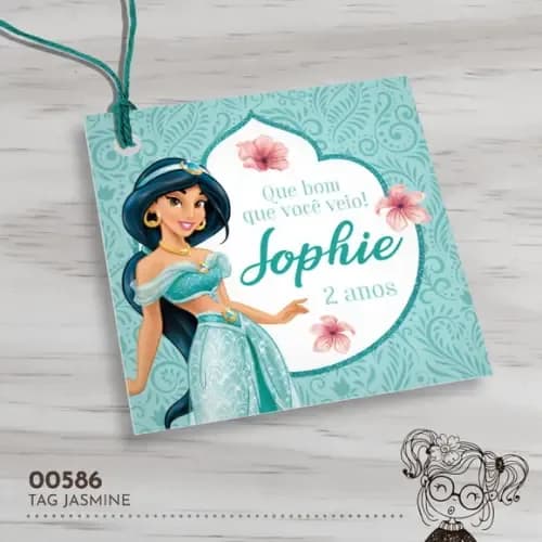 Tag Quadrada Jasmine - 00586