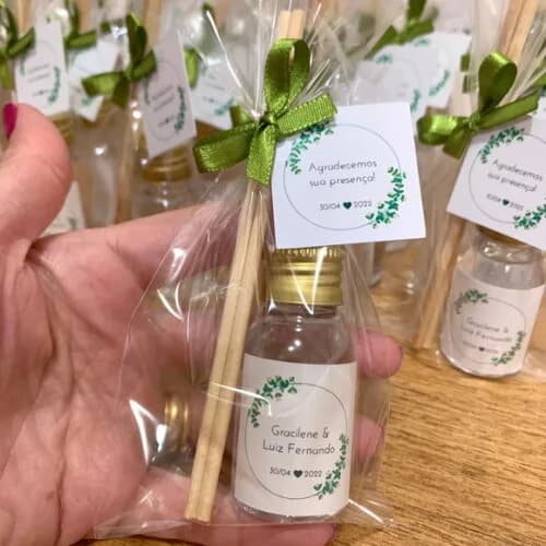 Lembrancinha Casamento Aromatizador Frame Folhagens