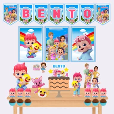 Kit Festa Só Um Bolinho BEBEFINN - Decoração de Festa