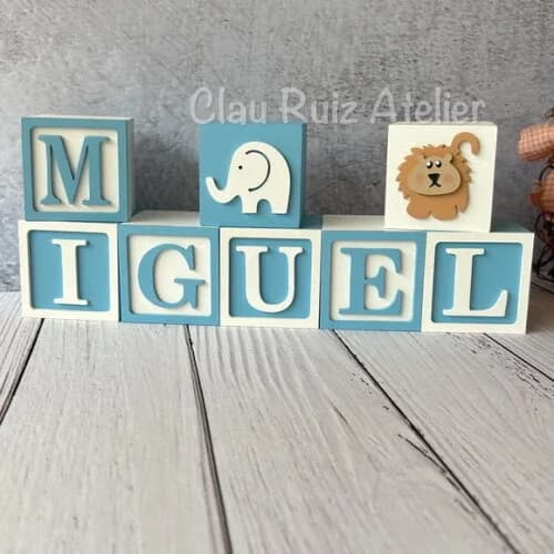 Safari Cubos 6x6cm - Decoração Bebè