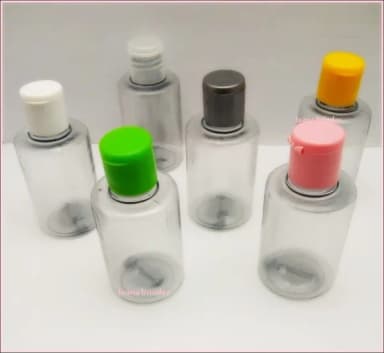 Frasco PVC 50 ml Com Tampas Flip To- pacote com 10 unidades