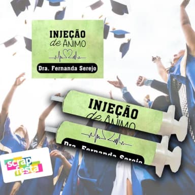 Seringa Personalizada Festa Formatura Casamento Glicose