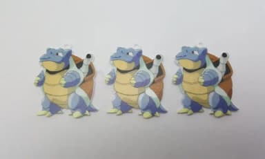 4 Pingente Pokémon Blastoise em Acrílico UV