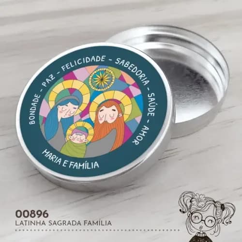 Latinha Adesivada Sagrada Família - 00896